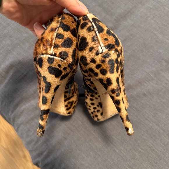 Brian Atwood | Pony Hair Cheetah print booties | size 38 - Picture 2 of 6